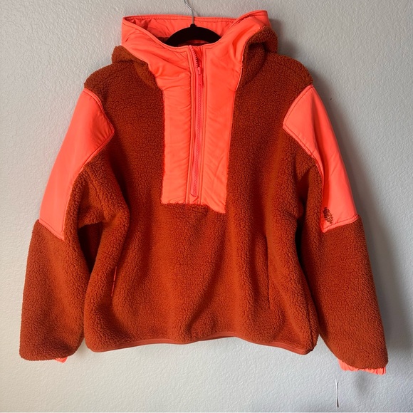 Free People Movement Women's Lead The Pack Fleece Sherpa Quarter Zip Pullover - Picture 4 of 9